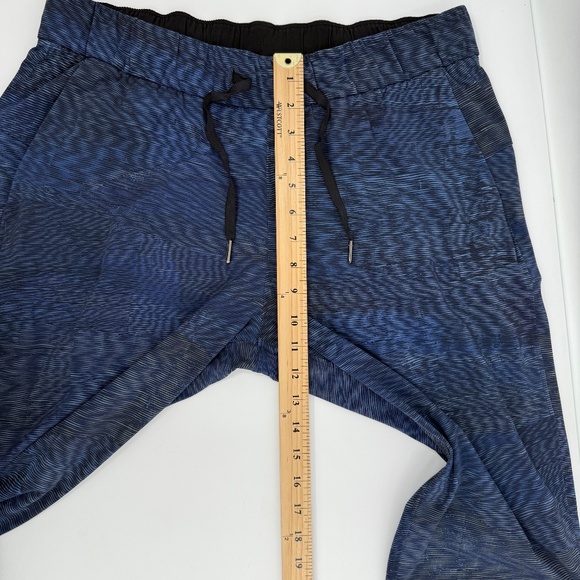 Lululemon Pants Women 10 Blue 7/8Length Pull On Elastic Drawstring Waist Stretch - Picture 9 of 12